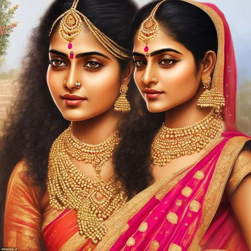 Prompt: This hyper-realistic portrait of a beautiful Indian village hot women with a bindi is a stunning piece of art that captures the cultural richness and natural beauty of the subject with unmatched detail and precision, showcasing the talent and skill of the artist in creating high-quality, trending artwork that would be a standout on platforms like ArtStation.