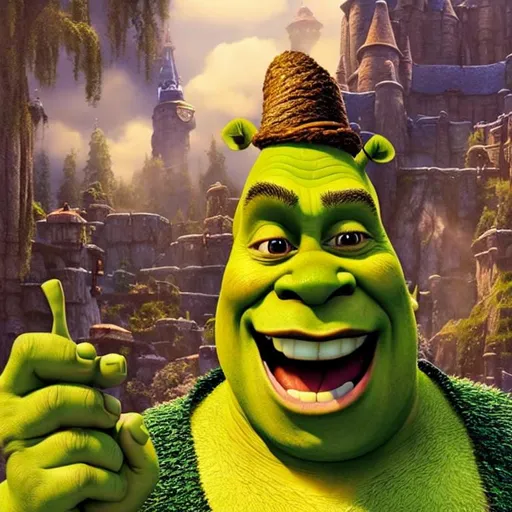 4k Shrek soyface, excited