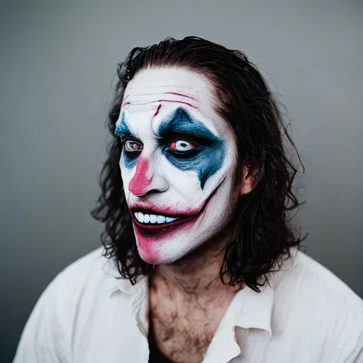 Prompt: Demon with joker facepaint