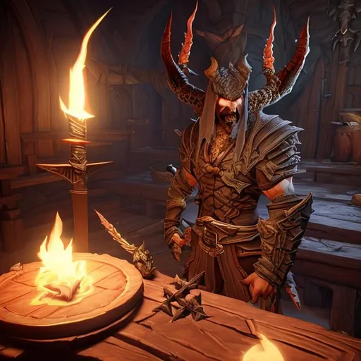 Demon Hunter From Diablo Immortal Sitting At A Tavern