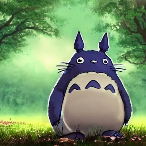 Totoro, portrait, highly detailed, digital painting,... | OpenArt