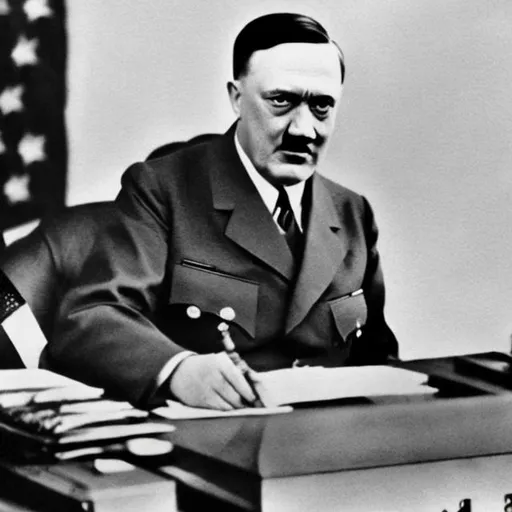 Prompt: american president hitler