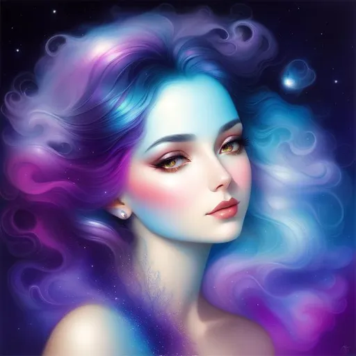 cosmic Beauty. Art by artgerm, edre penovac, Daniel...