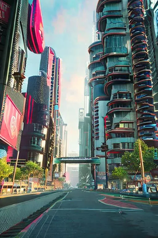 Cyberpunk 2077 City Urban Lights HD WALLPAPER 