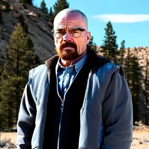 Prompt: walter white with super powers