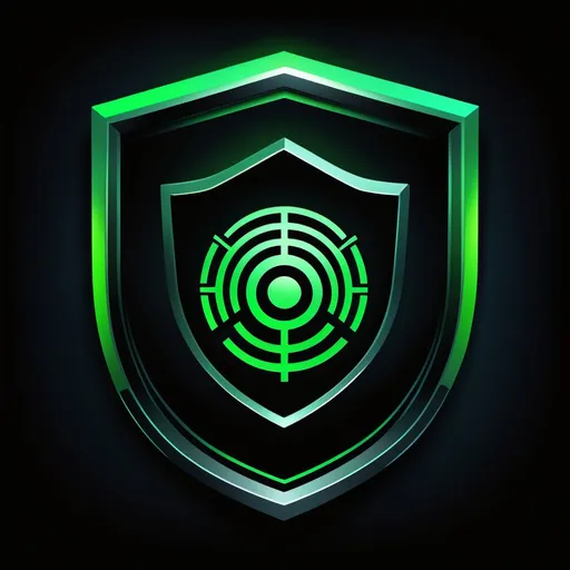 Prompt: (accurately spelled text "Stay Hidden"), technology security logo, inspired by the Matrix, futuristic design, (dark colors), neon green accents, sleek and modern aesthetics, geometric shapes, digital patterns, high-tech feel, abstract elements, iconography of locks or shields, midnight black background, cinematic ambiance, professional and eye-catching, suitable for a tech company, ultra-detailed, high quality.