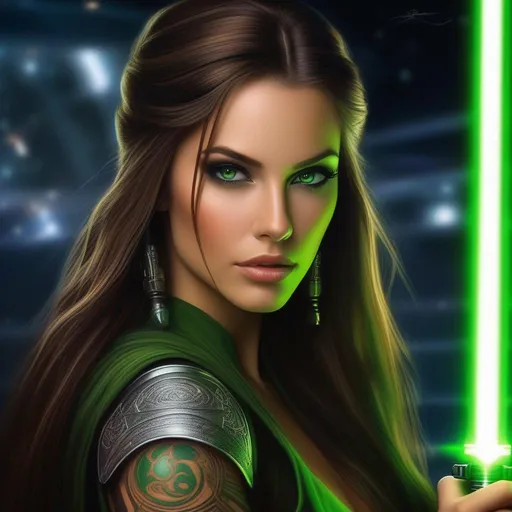 (Breathtaking) ((star wars jedi woman)) realistic,in... | OpenArt