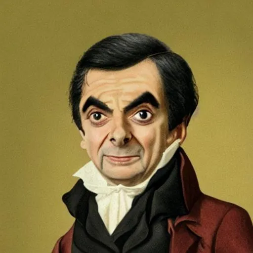 Prompt: regency era mr bean