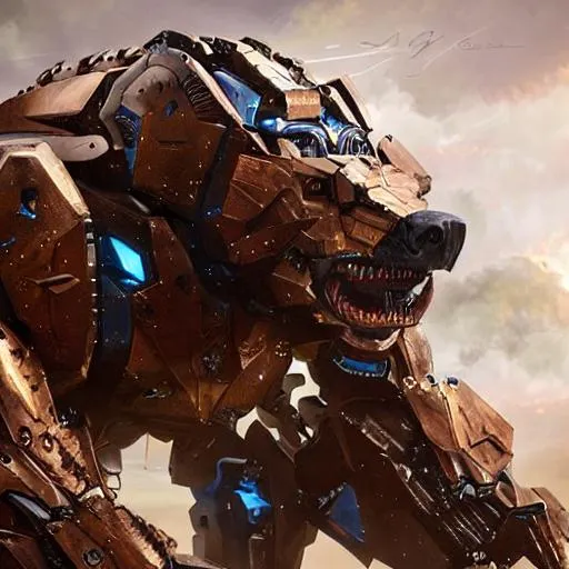 a splash art of robotic kingfisher bird on mars,sp... OpenArt