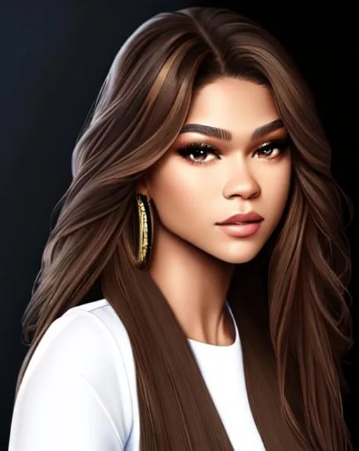 Zendaya, portrait, Hyper realistic | OpenArt