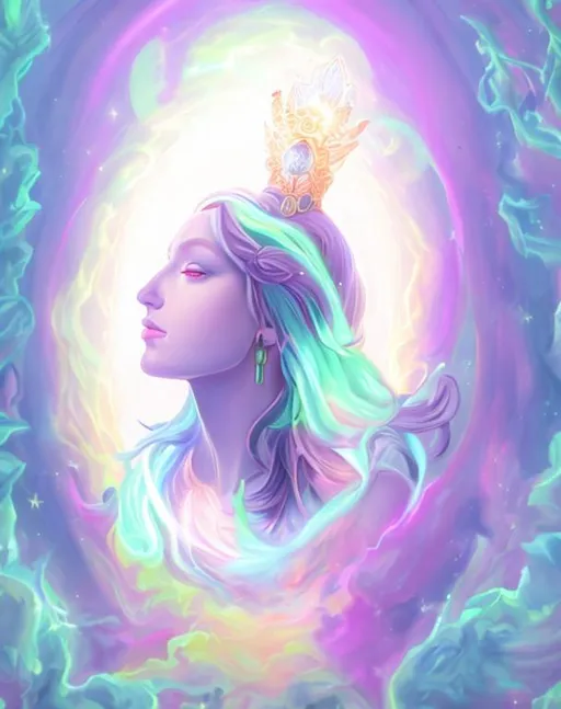 Prompt: Goddess Aura portrait 