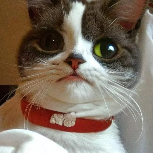 creepy cat staring at me OpenArt