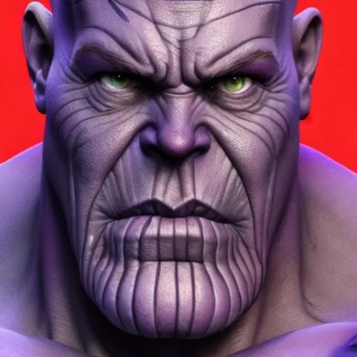 Prompt: fortnite thanos Ultra HD UHD  2K 4K 8K 12K 16K 32K 64K Photorealistic Photorealism Masterpiece Beautiful 