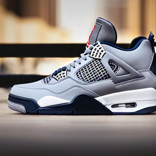 Prompt: Cool Jordan 4 cement cinematic high quality