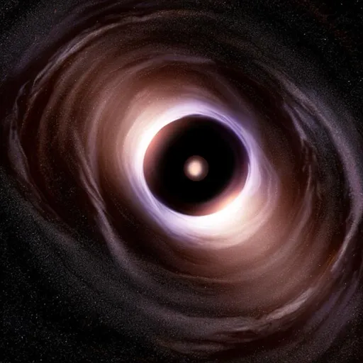 Prompt: a black hole 