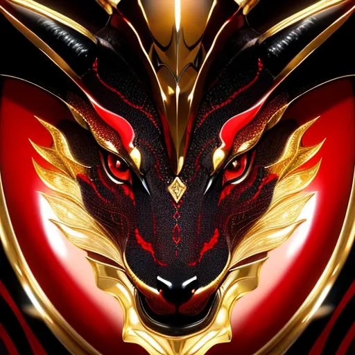 Prompt: a face shot of a beautiful red dragon gold markings and polished obsidian Embedded on the horns, very glossy and shiny, reflective, symmetrical, perfect composition, hyperrealistic, super detailed, 8k, high quality, trending art, trending on artstation, sharp focus, studio photo, intricate details, highly detailed, Trending on Artstation, Cozy wallpaper, Pastel colors, soft lighting