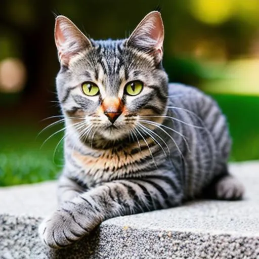 Prompt: grey tabby cat 