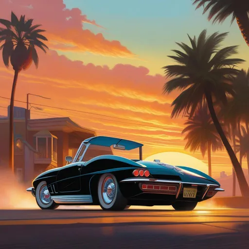 Prompt: GTA VI cover art, cartoony, extremely detailed painting by Greg Rutkowski and by Henry Justice Ford and by Steve Henderson