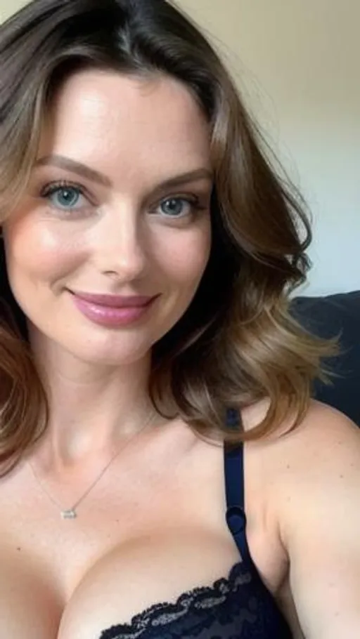 Prompt: April bowlby, wonderful face, very detailed face, extremely detailed face, dress shirt over sheer bra and underwear, highly detailed face, soft smile, sitting on bed, eye-contact, sweet smile, skin highlights, hair highlights, cleavage, perfect face, perfect eyes, perfect teeth, perfect body, perfect anatomy, beautiful body, trending on instagram, trending on tiktok, Flickr, trending on artstation, trending on cgsociety, white sclera, photorealistic, masterpiece, cinematic, 16k artistic photography, epic, drama, romance, glamour, 