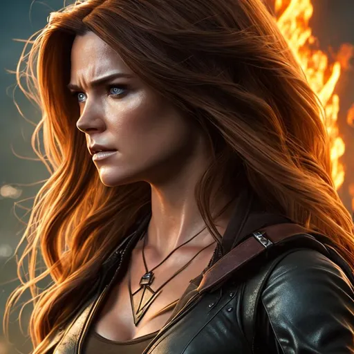 Prompt: High resolution hyperrealistic dynamic image of hope summers merged with x-23, symmetrical detailed photorealistic face, highly detailed, cinematic, uhd, hdr, 64k