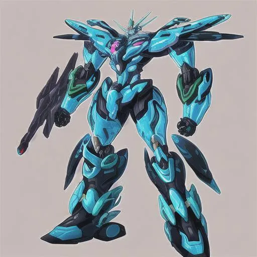 Prompt: Max Steel inspired Mecha robot