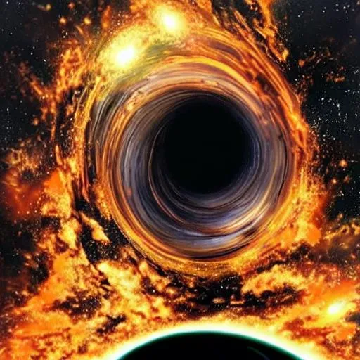 Prompt: TON 618 the biggest black hole