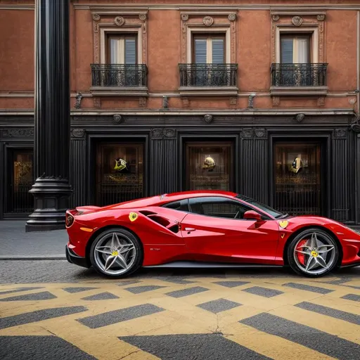 Prompt: epic promotional, professional, commercial poster of Ferrari Roma, ultra rich vibrant colors, intricate details, 8k resolution , cinematic look, extremely color graded,{{hyperrealistic}}, trending on artstation, trending on ferrari website. Richard Thompson style