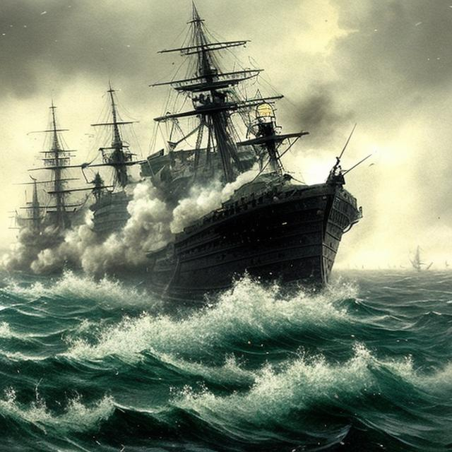 Ships sinking OpenArt