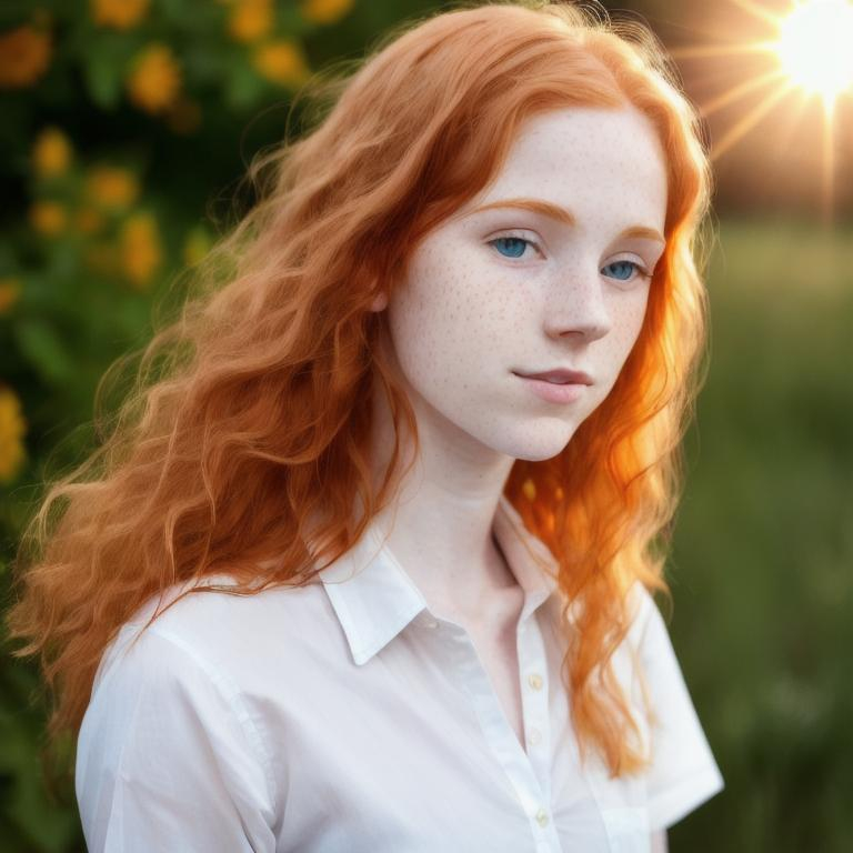 Full Body Picture Of A Ginger Pale Skin Freckled You