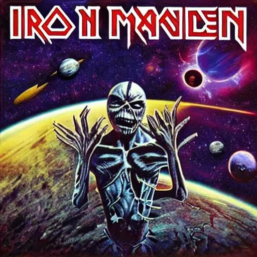 iron maiden space album cover | OpenArt