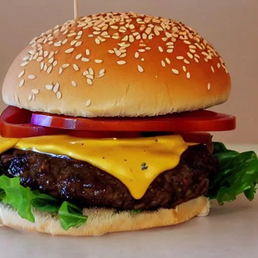 Prompt: hamburger