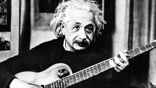 Albert Einstein Playing Guitar Openart