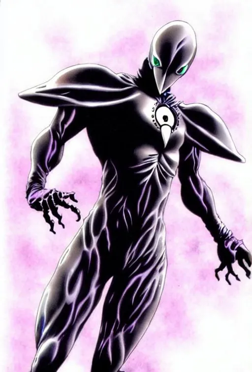 Prompt: femto from berserk by yoshitaka amano