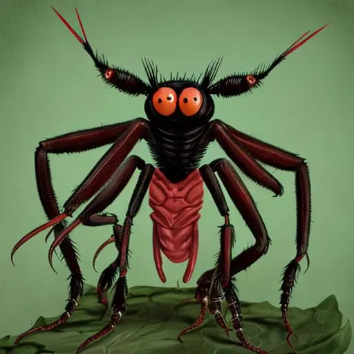 Prompt: Personification of Entomophobia