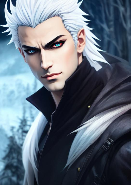 highest quality portrait, male vampire duke, white h... | OpenArt