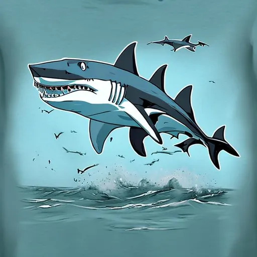 airborne shark | OpenArt