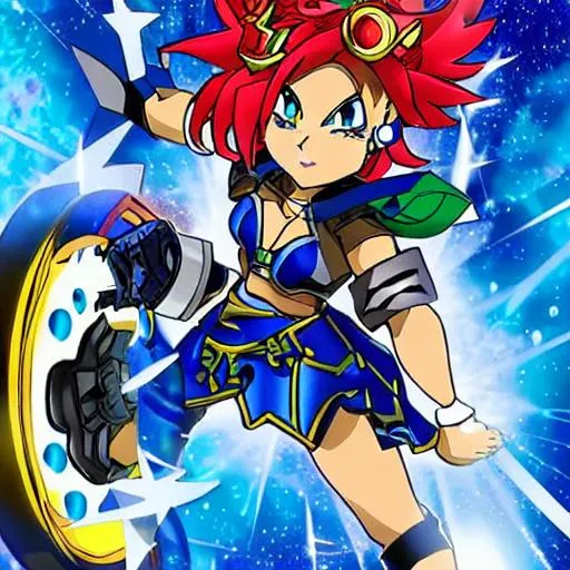 Prompt: valkyrie beyblade evouloution
