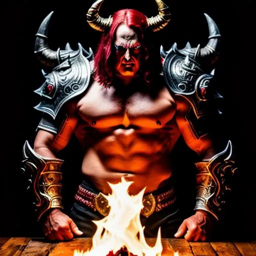 Prompt: Diablo, Lord of Chaos, Demonic, Hellscape, Evil, Bloody, Professional photography, bokeh, natural lighting, canon lens, shot on dslr 64 megapixels sharp focus
