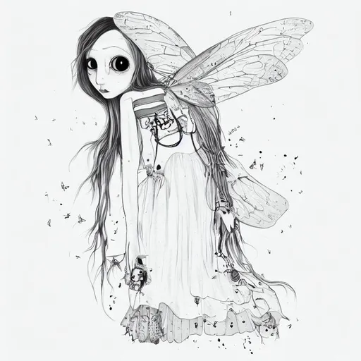 sad fairy drawings