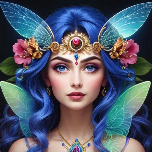 Fairy goddess of time, facial closeupa | OpenArt