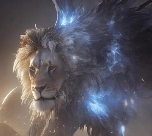 Prompt: Lion Wings concepts - 3D Game Cinematic Feel, Epic 3D Videogame Graphics, Intricately Detailed, 8K Resolution, Dynamic Lighting, Unreal Engine 5, CryEngine, Trending on ArtStation, HDR, 3D Masterpiece, Unity Render, Perfect Composition
