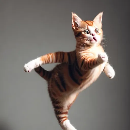 Prompt: cat doing ballet