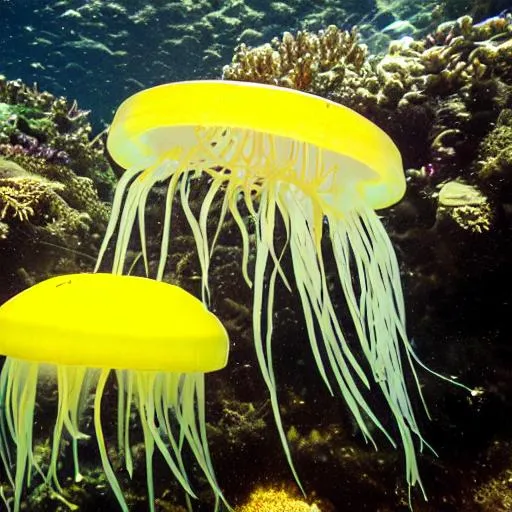 yellow jellyfish OpenArt