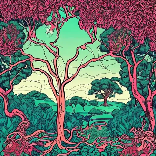 Prompt: generate a cover art for a single I am releasing. The genre of the song is Rock. The image should be a pop art-like image with a visual reference to the tree in the garden of eden and should contain the title of the song which is 'Gifappel' 