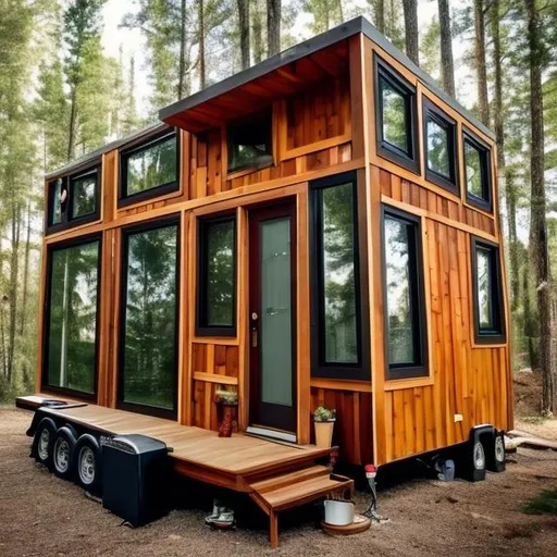 Prompt: state of art tiny home community