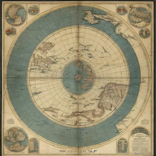 Flat earth old on sale maps