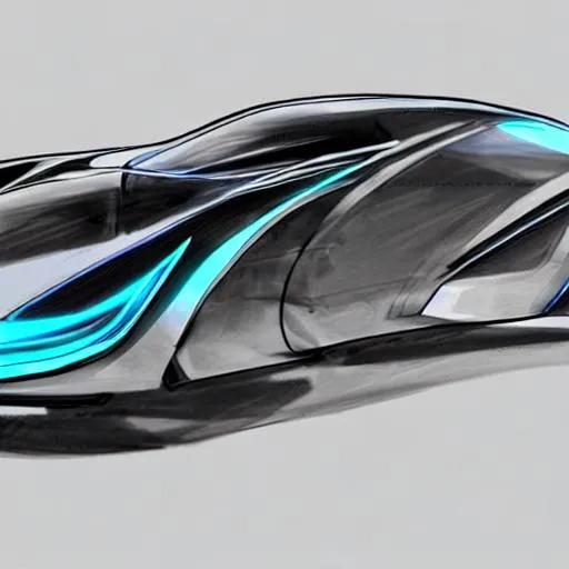 Prompt: concept art of a futuristic jazz car