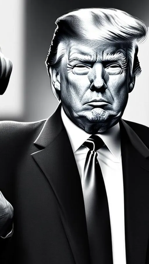 Prompt: Create a realistic picture of Donald Trump as a gangster 