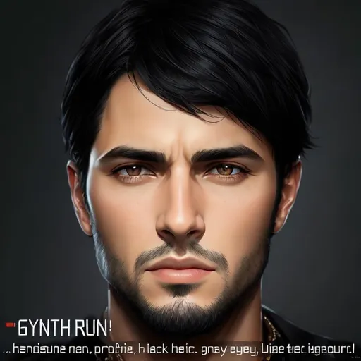 Prompt: photorealistic portrait of a handsome man with black hair with gray eyes, perfect composition, detailed face, realistic, super detailed, 8k, high quality, artstation, sharp focus, studio photo, intricate details, highly detailed, by greg rutkowski