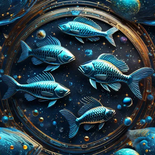 Prompt: Bright  3D, HD, cosmic, Beautiful, spectacular, vivid, cinematic, Interstellar,  Pisces zodiac sign beautiful  hyper realistic, super detailed, 64k, high quality, sharp focus, studio photo, intricate details, highly detailed,unreal engine